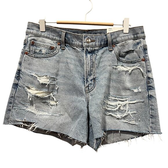 American Eagle Strigid Relaxed Denim Shorts, NWT, Light Wash, 8 - Picture 8 of 8